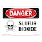 Signmission Safety Sign, OSHA Danger, 5" Height, 7" Width, Sulfur Dioxide, Landscape OS-DS-D-57-L-2421 - alternate 1